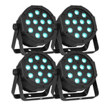 4 x BeamZ "SlimPAR 37" 12x 4 Watt RGBW LED Scheinwerfer - Lightronic Showequipment