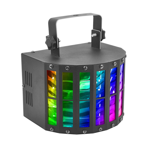 Involight "VENTUS II" LED Derby Effekt mit 9 x 3 Watt RGB-LEDs und IR-Fernbedienung