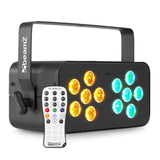 BeamZ "DJ Bank 124 RGBW" LED 2-fach Spot Lichtorgel mit DMX & IR-Fernbedienung - Lightronic Showequipment