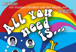 Unsere Unterstützung in Fragen der Veranstaltungstechnik für  ALL YOU NEED IS…  Theaterproduktion. Wir sind sehr stolz darauf, dass wir einen Beitrag zu diesem humanitären Projekt geleistet haben.