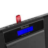Audizio Nimes Stereo Anlage mit Bluetooth, CD speler, mp3 Player und Radio - 50Watt - Schwarz