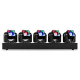 Beamz Galaxy5 Moving Head Bar – 5 × 40 W RGBW LEDs mit Pixelring