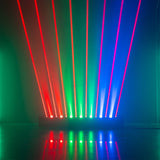 BeamZ Hyaden Moving Bar – 7 × 3 W RGBW LEDs + 8 rote Laserstrahlen