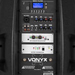 VONYX "Verve46" 15" Akku PA Lautsprecher mit USB, SD MP3 Player, Bluetooth 5.0, 2 UHF Funkmikrofonen & Fernbedienung