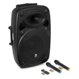 VONYX "Verve46" 15" Akku PA Lautsprecher mit USB, SD MP3 Player, Bluetooth 5.0, 2 UHF Funkmikrofonen & Fernbedienung - Lightronic Showequipment