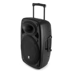 VONYX "Verve46" 15" Akku PA Lautsprecher mit USB, SD MP3 Player, Bluetooth 5.0, 2 UHF Funkmikrofonen & Fernbedienung - Lightronic Showequipment