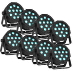 8 x BeamZ "SlimPAR 37" 12x 4 Watt RGBW LED Scheinwerfer - Lightronic Showequipment