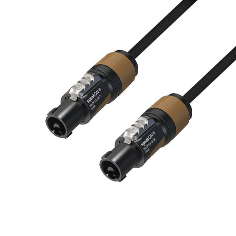 Adam Hall Cables K5 S215 SS 0200 Lautsprecherkabel 2 x 1,5 mm² Neutrik Speakon 2-Pol auf Speakon 2-Pol 2 m