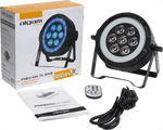 ALGAM LIGHTING - PARWASH76-RING | LED-PAR-Wash (7 x 6W RGBW) mit RGB-LED-Ring - Lightronic Showequipment