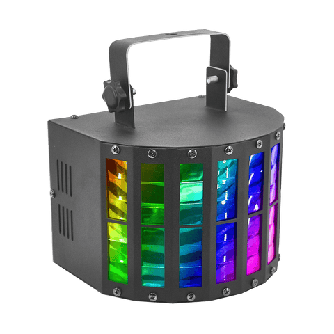 Involight "VENTUS II" LED Derby Effekt mit 9 x 3 Watt RGB-LEDs und IR-Fernbedienung - Lightronic Showequipment