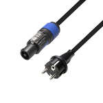 Adam Hall Cables 8101 PCON 0500 Netzkabel CEE 7/7 - Powercon 1.5 mm² 5 m - Lightronic Showequipment