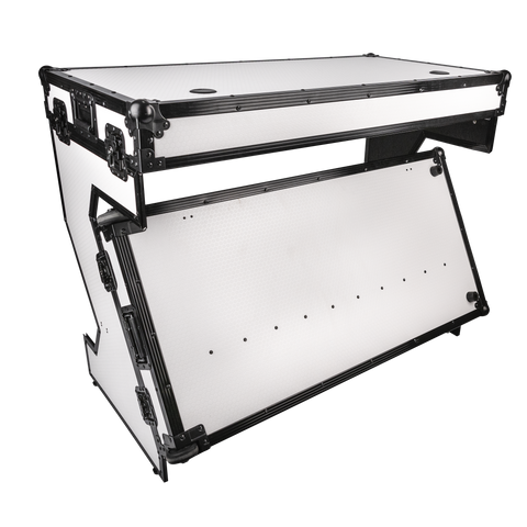 Showgear Tragbarer Tisch im Z-Stil | Mehrzweck - Hybrides Flightcase - Weiss