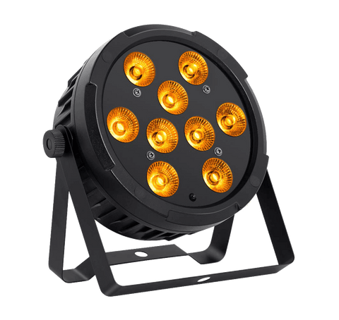 Involight SlimPAR9HEX | LED Scheinwerfer mit 9x 12W 6in1 RGBWA/UV LEDs, 45°, DMX, IR, 6200 Lux @ 1m - Lightronic Showequipment