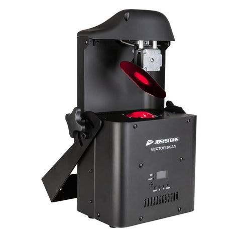 VECTOR SCAN 100W LED Scanner mit DMX, rotierenden Gobos, Prisma und Farbrad