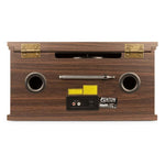 Fenton Memphis Retro Plattenspieler – Bluetooth, DAB & UKW, CD, Kassette und MP3-Player - Lightronic Showequipment