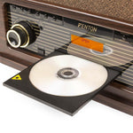 Fenton Memphis Retro Plattenspieler – Bluetooth, DAB & UKW, CD, Kassette und MP3-Player - Lightronic Showequipment