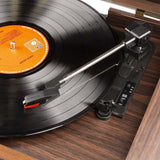 Fenton Memphis Retro Plattenspieler – Bluetooth, DAB & UKW, CD, Kassette und MP3-Player - Lightronic Showequipment
