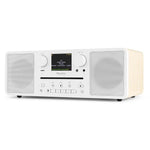 Audizio Naples Stereo-DAB-Radio mit CD-Player, Bluetooth, UKW und Internetradio – 60 W, weiss - Lightronic Showequipment