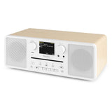 Audizio Naples Stereo-DAB-Radio mit CD-Player, Bluetooth, UKW und Internetradio – 60 W, weiss - Lightronic Showequipment