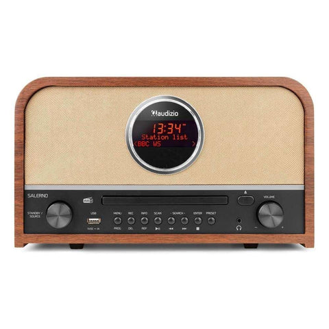 Audizio Salerno Stereo-DAB-Radio mit CD-Player, Bluetooth und MP3-Player - Lightronic Showequipment