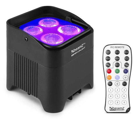 BeamZ BBP54 Akku LED IP65 Outdoor Uplight mit 4 x 12W RGBWA+UV - Lightronic Showequipment
