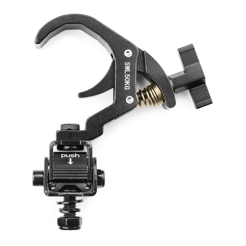 BeamZ "BC50B-150F" Faltbarer Quick Trigger Haken, 50kg, 35mm - 60mm Ø - Lightronic Showequipment