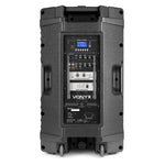 VONYX "VSA700-BP" 15" Akku PA Lautsprecher mit USB, Bluetooth, 2 UHF Funkmikrofonen, MP3 Player & Fernbedienung