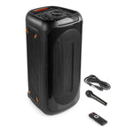 FENTON BoomBox500 Akku Party Box mit LED-Beleuchtung, Fernbedienung, USB/MicroSD Player & Bluetooth