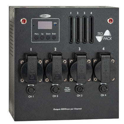 Showtec TED Pack LC 4-Kanal Dimmerpack mit lokaler Steuerung - Lightronic Showequipment