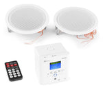 Power Dynamics "BTW30SET" Wand Einbau USB/Bluetooth Verstärker & Deckenlautsprecher Set - Lightronic Showequipment