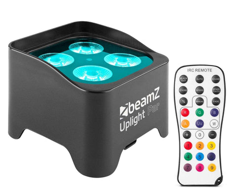 BeamZ BBP90 Uplighting Akku PAR Scheinwerfer 4x4W RGB+UV