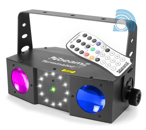 BeamZ "Terminator IV" Hybrid LED DMX Flower Strobe Laser Lichteffekt