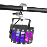 BeamZ "DerbyStrobe LED" Hybrid DMX Derby & Strobe RGBW LED Lichteffekt mit IR-Fernbedienung.