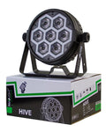 Involight HIVE | LED PAR mit 7x RGBWA+UV LED's, 60 RGB SMDs & IR-Fernbedienung - Lightronic Showequipment
