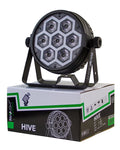 Involight HIVE | LED PAR mit 7x RGBWA+UV LED's, 60 RGB SMDs & IR-Fernbedienung