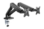 Audizio MAD20G Universal Doppel Monitor-Arm mit Gasfedern für zwei 17 - 32 Zoll Monitore. - Lightronic Showequipment
