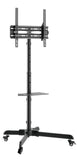 Audizio MFS30 mobiler TV Ständer mit Rollen für 32"-65" Bildschirme - Lightronic Showequipment