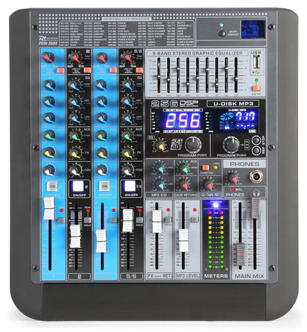 Power Dynamics PDM-S604 6-Kanal Professioneller Analog Mixer - Lightronic Showequipment