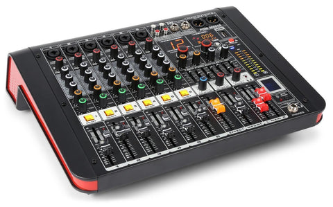 Power Dynamics PDM-M604A 6-Kanal Musik Mixer mit Verstärker - Lightronic Showequipment