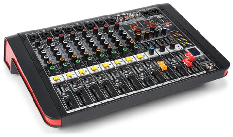 Power Dynamics PDM-M804A 8-Kanal Musik Mixer mit Verstärker - Lightronic Showequipment