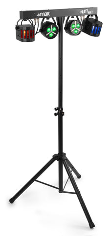 MAX Partybar 12 LED Lichtanlage inkl. Stativ und IR-Fernbedienung - Lightronic Showequipment