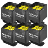 SET: 6x BeamZ BBP44 Mini Outdoor Uplighting Akku Par Scheinwerfer - Lightronic Showequipment