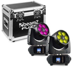 BeamZ FUZE610Z Moving Head Wash Set 2x im Flightcase - Lightronic Showequipment