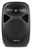 Aktiver 12" PA-Lautsprecher Kit inkl. Stativ, USB/SD Bluetooth MP3 Player & Fernbedienung - Lightronic Showequipment