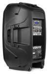 Aktiver 15" PA-Lautsprecher Kit inkl. Stativ, USB/SD Bluetooth MP3 Player, Fernbedienung
