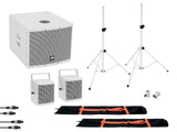 OMNITRONIC Set MOLLY 2.1 Aktivsystem Sub + 2x Top + Zubehör, weiß - Lightronic Showequipment
