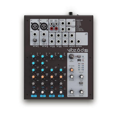 LD Systems VIBZ 6 D 6-Kanal Mischpult mit DFX - Lightronic Showequipment